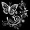 iSpchen Autoaufkleber 3D Blumen Schmetterling Abziehbilder Sticker Motorhaube Körper Kratzschutz Aufkleber Auto Heckscheibe Fenster Wände Laptop Styling Dekoration Aufkleber,Weiß