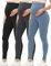 Buttergene Damen-Umstandsleggings über dem Bauch, Schwangerschafts-Leggings, Yoga-Hose, Workout, Schwangerschafts-Leggings, M