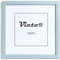VictoR Bilderrahmen Klee 21x21 cm in Blau - moderner schlichter Fotorahmen Quadratisch Holz - Bilderrahmen 21x21 Blau