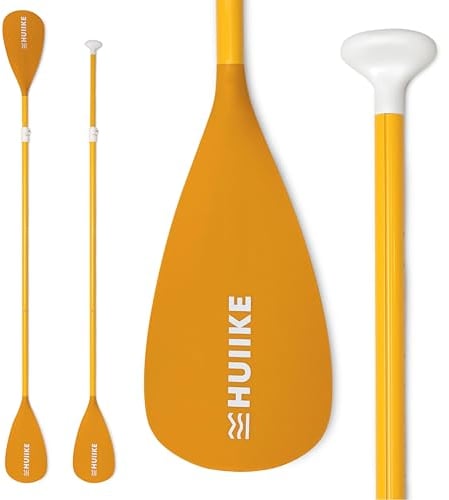 HUIIKE Paddel für Stand-Up Paddling Aluminium 2 in 1 Sup Paddel Doppelpaddel Abnehmbares 4-Teiliges | Stand Up Paddle Zubehör, Doppelpaddel für Sup Kajak Einstellbar | Sub Paddle Doppel Packbares
