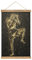 YBEL Kickboxer Stance Scroll-Poster Stoffbild Kunst Holz DIY Rahmen Hängende Druck Aufhänger für Raumdekoration Öl Leinwand Kit Geschenk