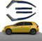 Haibak Wind Deflectors Set Compatible With VW Golf 7 Mk7 2012-2020 5 Doors Hatchback 4pc Tinted in Channel Fitment