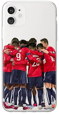 MYCASEFC Coque Football Lille Alcatel U5 4G en Silicone. Housse de Football pour Smartphone Imprimée en France en TPU