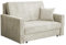Mirjan24 Sofa Viva Bis Premium II mit Schlaffunktion, 2 Sitzer Polstersofa mit Bettkasten inkl. Kissen, Schlafsofa Sofagarnitur, Bettsofa, Wohnlandschaft, Stoff: Cord (Poso 100)