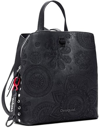 Desigual Damen Back_Deja Vu Sumy Mini Backpack, Einheitsgröße (Schwarz)