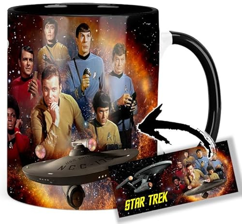 The Original Series TOS B Tasse Innen & Henkel Schwarz Keramikbecher Mug AAA