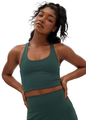 Girlfriend Collective Paloma Sports Bra, Medium Impact Classic Women’s Sports Bra, Racerback, Without Padding and Underwire, for Fitness, Running, Yoga, Pilates, Wellness, Training, Sizes XXS-6XL