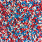 Red, White & Blue Mixed Sprinkles - 100g of Edible Cake Sprinkles Toppers Decorations, 100s 1000s Mini Balls Nonpareils Strands Union Jack Mix