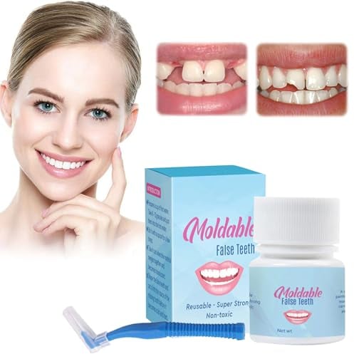 Provisorischer Zahnersatz Kunstharz, Prothesen Gefälschte Zähne, Provisorischer Zahnersatz Naturharz, Zahnersatz, Falsche Künstliche Temporäre Prothese Künstliche Veneers Zähne Oben und Unten
