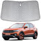 Parasol de Ventana Delantera de Coche Repuesto para Volkswagen T-Roc 2017-2024, Parasol para Parabrisas de Coche en el Interior Plegable, Protección UV Reflectante contra el Polvo