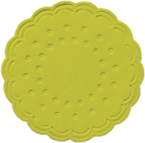3000 Tissue-Untersetzer, rund Ø 7,5 cm Kiwi Mehrlagig
