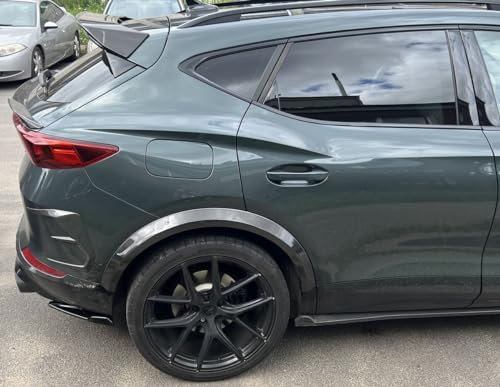 ProTuning Heckstoßstange Seitendiffusor Klappen mit Finne für C-UPRA Formentor Prefacelift 2020-2024 SUV, ABS Kunststoff, unlackiert, Selbstklebend