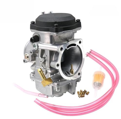 VELLOW CV40 Motorrad Vergaser 40mm CV Vergaser Für H&Arley Glide Fatboy XL883 Twin Cam XL1200 Evolution (Color : CV40)