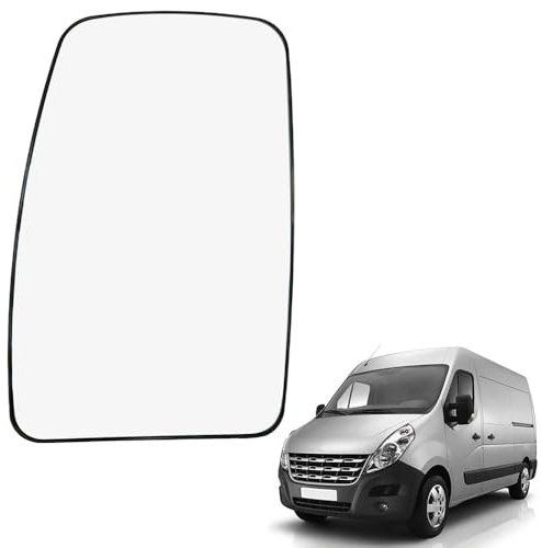 Ruolin Spiegelglas Links, Außenspiegel Glas Ersatz Spiegelglas Beheizbar Links Kompatibel mit Movano NV400 Master 3