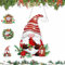 MHwan Große 5D-Diamond Painting Weihnachten Hängedekoration, kann an Tür, Weihnachtsbaum, Wand, Fenster, DIY-Diamond Painting Adventskalender, Diamant Painting Weihnachten Zwerg-Anzug