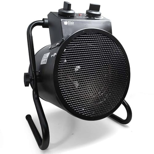 TSE-30FB 3kw Round Industrial Electric Fan Heater for Garage, Shed, Workshop & Caravans