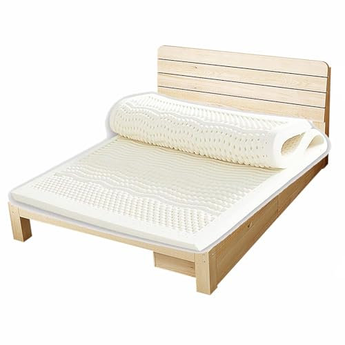 Latex Matratze 90×150cm(35×59inch), 100% Natur Latexmatratze Kompression und Keine Verformung, Ergonomische Naturlatexmatratze für Studentenwohnheim, Hotel