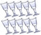 OFFSCH 10 Pezzi Bicchierini Da 10 Ml in Calice Per Liquori Bicchiere Da Vino Da Pub Bicchiere Da Liquore Per Uso Domestico