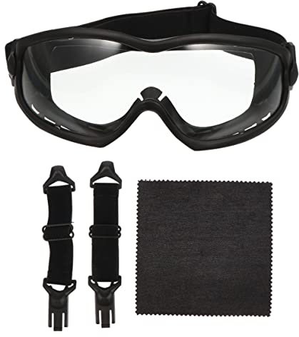 SEWOART Schutzbrille Attraktives Aussehen Snowboardbrille Fahrradbrille Antibeschlagbrille Outdoor Reitbrille Schutzbrille Klare Fahrradbrille Schwarz Stk