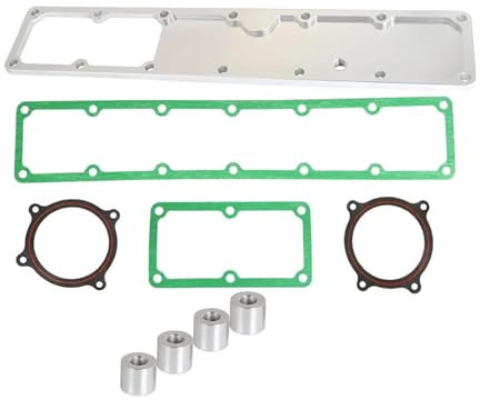 Eliminación de calentador de rejilla de aluminio con juntas, piezas de repuesto compatibles con Ram 6.7L 2007,5-2018