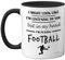 Stuff4 Football Gifts - in My Head I'm Playing Football Mug - Funny Gift for Footy Players, Footie Lover Presents, 11oz Ceramic Black Premium Mugs Novelty Cup