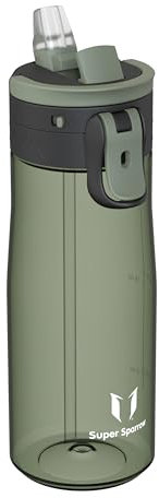 Sparrow Gourde Sport - TouchFlow Tritan Bouteille d'eau - 750ml - sans BPA - Gourdes Paille Convient pour Enfant, Adulte Sport, l'école, en Plein air