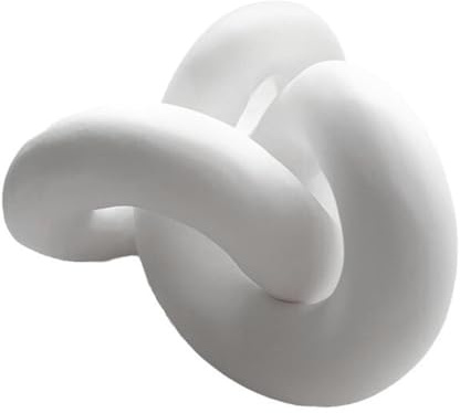 Knoten-Skulptur – Kunstharz-Knotenskulptur, dekorativer Desktop, dekorative Kettengliederstatue für Kettenglieder-Skulptur, Couchtisch, Wohnzimmer, Eingangsregal, Dekoration, kreative