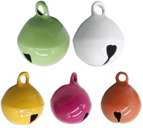 Lpsdssre Glöckchen, Hundehalsband-Glöckchen, Welpenhalsband-Anhänger, einfach zu befestigen, Multipack-Set, 5 Stück, für mittelgroße, kleine, große Rassen, Tiere, Spaziergänge, Refer to description
