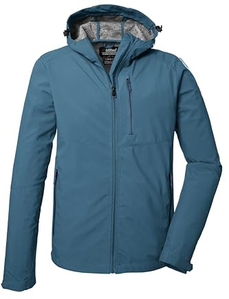 killtec Herren Softshelljacke/Outdoorjacke mit Kapuze KOS 259 MN SFTSHLL JCKT, taubenblau, XL, 41367-000
