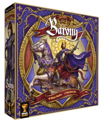 Barony Royal Edition | Medieval Strategic Board Game | Bruno Cathala | Includes Witchcraft Expansion & New Asymmetric Powers | 2-4 Players