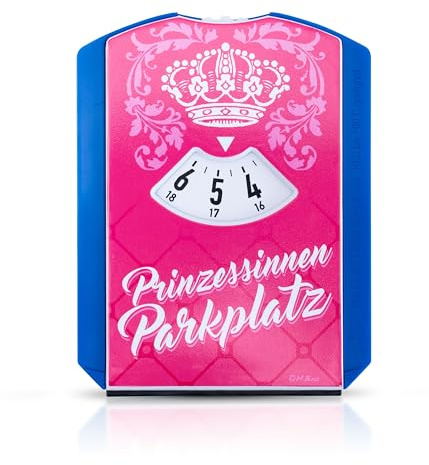 Eigenart® Parkscheibe - Prinzessinen-Parkplatz - Gesetzeskonforme Parkscheibe für Autofahrer - Robuste Qualität, Deutsches Unternehmen