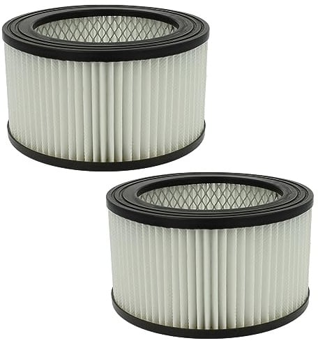 vhbw 2x Staubsaugerfilter kompatibel mit PowerPlus POWX3010 | POWX3000, POWX312, POWX3013 Aschesauger - HEPA-Filter Schwarz Weiß