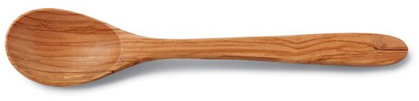 ENSEMBLE DE 4 CUILLÉRE À SOUPE EN BOIS D?OLIVIER 21 CM LONGUEUR