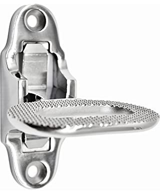 MARINE CITY Marchepied pliable robuste en acier inoxydable 316 pour bateau, camping-car, remorque, camping-car (petite taille (11,4 x 8,9 cm)