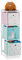 Relaxdays Scaffale per Giocattoli con 3 Scatole, per Bambini & Bambine Design-Lama Armadio 89x27,5x30 cm, Multicolore