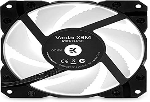 Ekwb EK-Vardar X3M 120ER DRGB Gehäuselüfter, 12 cm, Schwarz