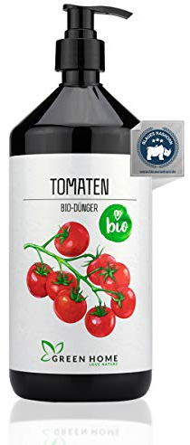 GREEN HOME LOVE NATURE®️ 1L ABONO ECOLÓGICO abono para Tomates con Alto Contenido en nutrientes - Fertilizante ecológico más sostenible abono para Tomates, abono fácil de dosificar