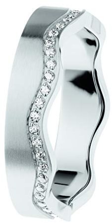 Ernstes Design Evia Ring R553 Edelstahl Zirkonia Vorsteckring zum Kombinieren (64)