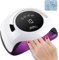 UV LED Nail Lamp,120W UV LED Gel Polish Nail Dryer with 4 Timer Presets 10s/30s/60s/99s + Smart Auto-sensing & Digital Display
