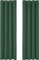 Deconovo Verdunkelungsvorhang Gardine Wohnzimmer Thermogardine Kälteschutz Ösen, 245x140 cm(HöhexBreite), Waldgrün, 2er Set