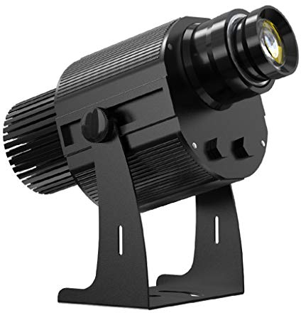 50W LED Logo GOBO-Projektor Einschließlich Freier Farbverlauf Benutzerdefinierte Glas GOBO, Um Projektbild Innen,Schwarz