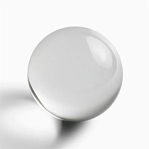 FENCHUN Klare Kristallkugel Kugel Glas Globus Fotografie Ball Kristall Handwerk Dekoration (Color : Clear, Size : 40mm)