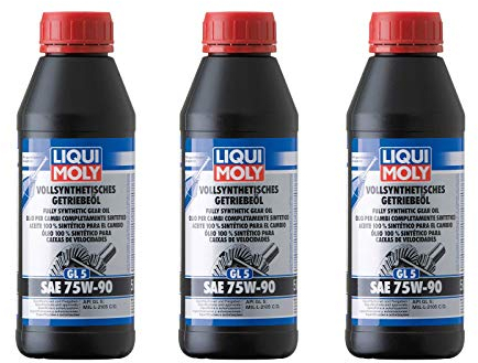 ILODA 3X Original Liqui Moly 500ml Vollsynthetisches Getriebeöl (GL5) SAE 75W-90 1413