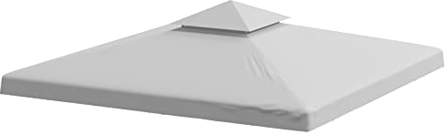 Ersatzdach 360g/m² Dach EXTRA STARK PVC Beschichtung Pavillondach 100% Wasserdicht Pavillon 3x3m (beige #10)