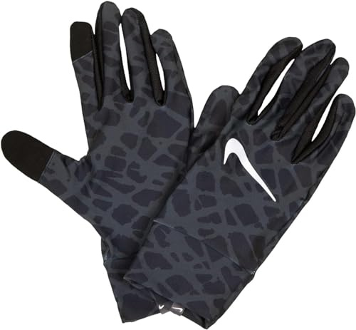 Nike Lightweight Tech Runner Gloves Handschuhe (L, Black/Black/Silver)