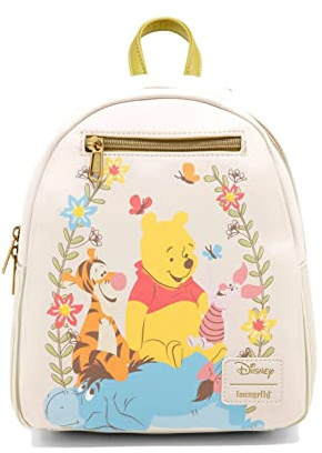 Loungefly Disney Winnie Puuh Blumen Mini Rucksack, Mehrfarbig/Meereswellen (Ocean Tides), Einheitsgröße, Classic