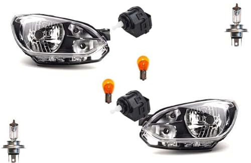 Johns, Scheinwerfer passend für VW Up! 12/11-06/16 mit Leuchtmittel LR inkl. Stellmotor