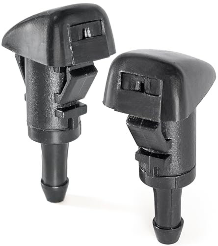 Click&Fit Ugelli lavavetri compatibili con Hyundai Tucson i20 i30 i40 ix35 Kona Santa Fe 2007-2023, Kia Sportage Niro Soul Sorento – Getti di lavaggio parabrezza 986302K100 986303J000, confezione da 2