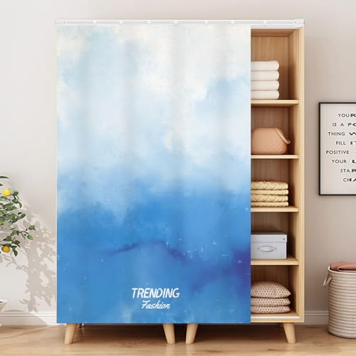 Chaoyilian Cortinas de gabinete para Cocina,Cortinas Puerta Prueba Polvo,Sin Cortina de Polvo de Puerta de gabinete,Cortinas Debajo del Fregadero,Degradado de Color,para zapateros,armarios