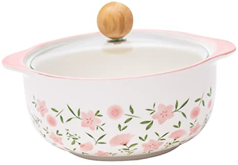 MAGICLULU 1 Set ciotola di spaghetti istantanei ramen bowl ciotola di cereali forno ciotole di ramen scodella riutilizzabile zuppiera per microonde con coperchio il riscaldamento pentola